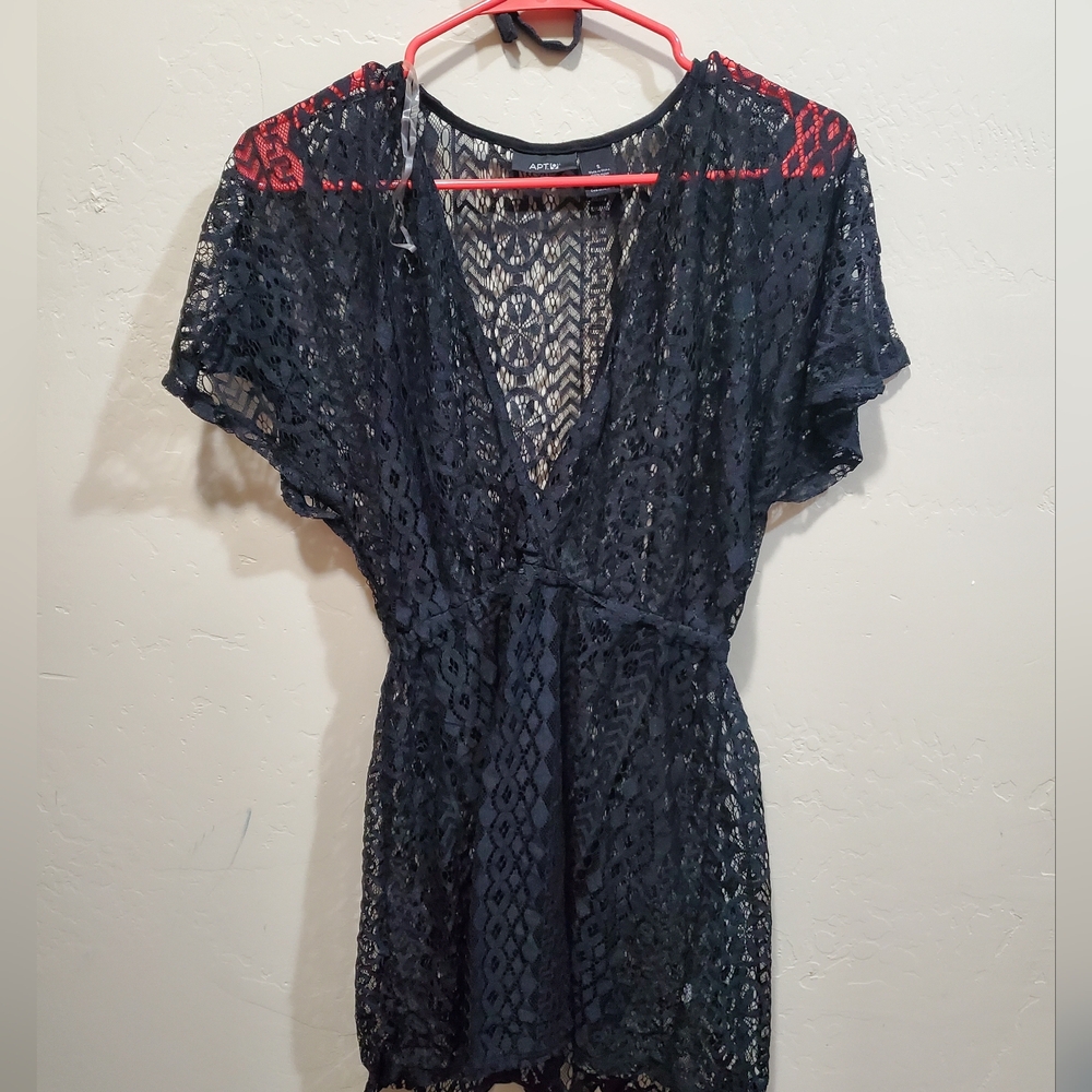 Apt.9 women's sexy waist tie bikini cover up dress - Picture 4 of 4